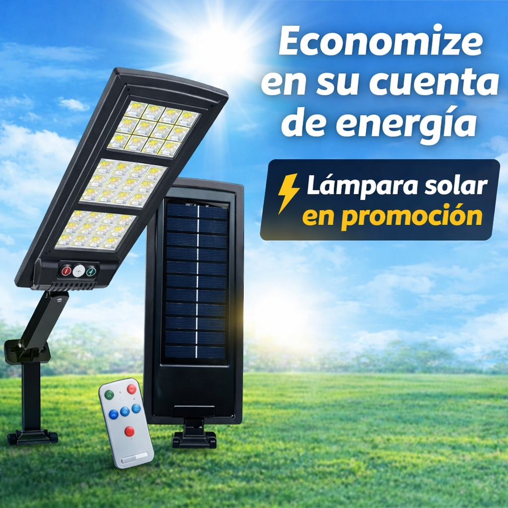 COMPRA 1 Y RECIBE 2 GRATIS - SUNLIGHT - Foco Placa Solar Para Exteriores AHORRA HASTA 72% DE ENERGÍA