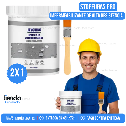 IMPERMEABILIZANTE - StopFugas Pro – Repara y sella al instante + COMPRA 1 Y RECIBE 2