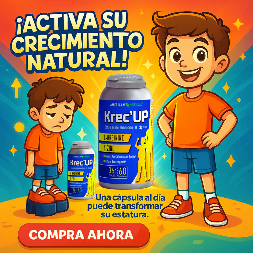 Krec Up -  Crescimiento Saludable para Tu Hijo 🏅 + Ebook Como Comer Sano REGALO 🎁